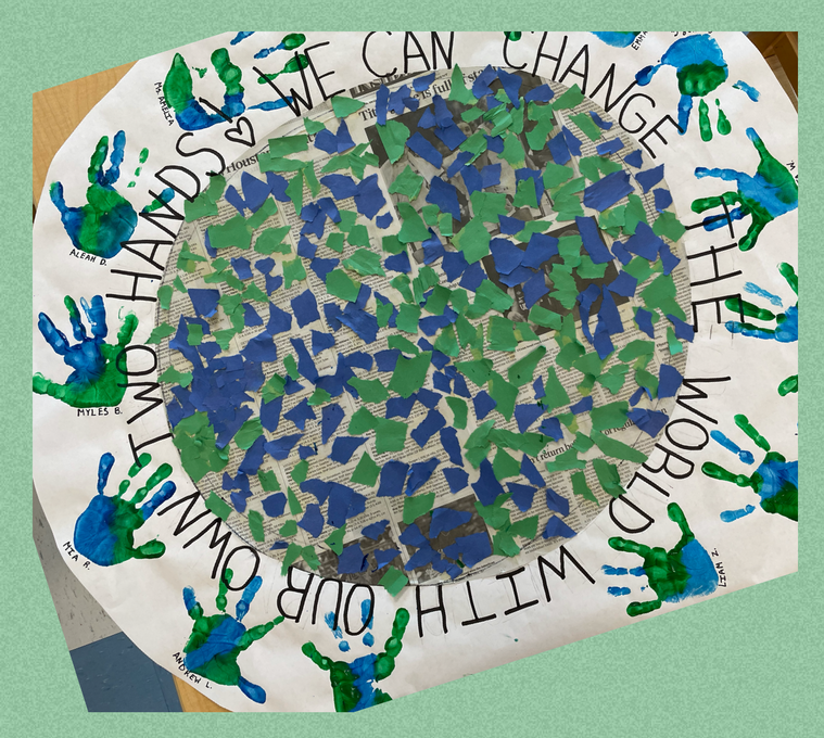 Earth Day handprints