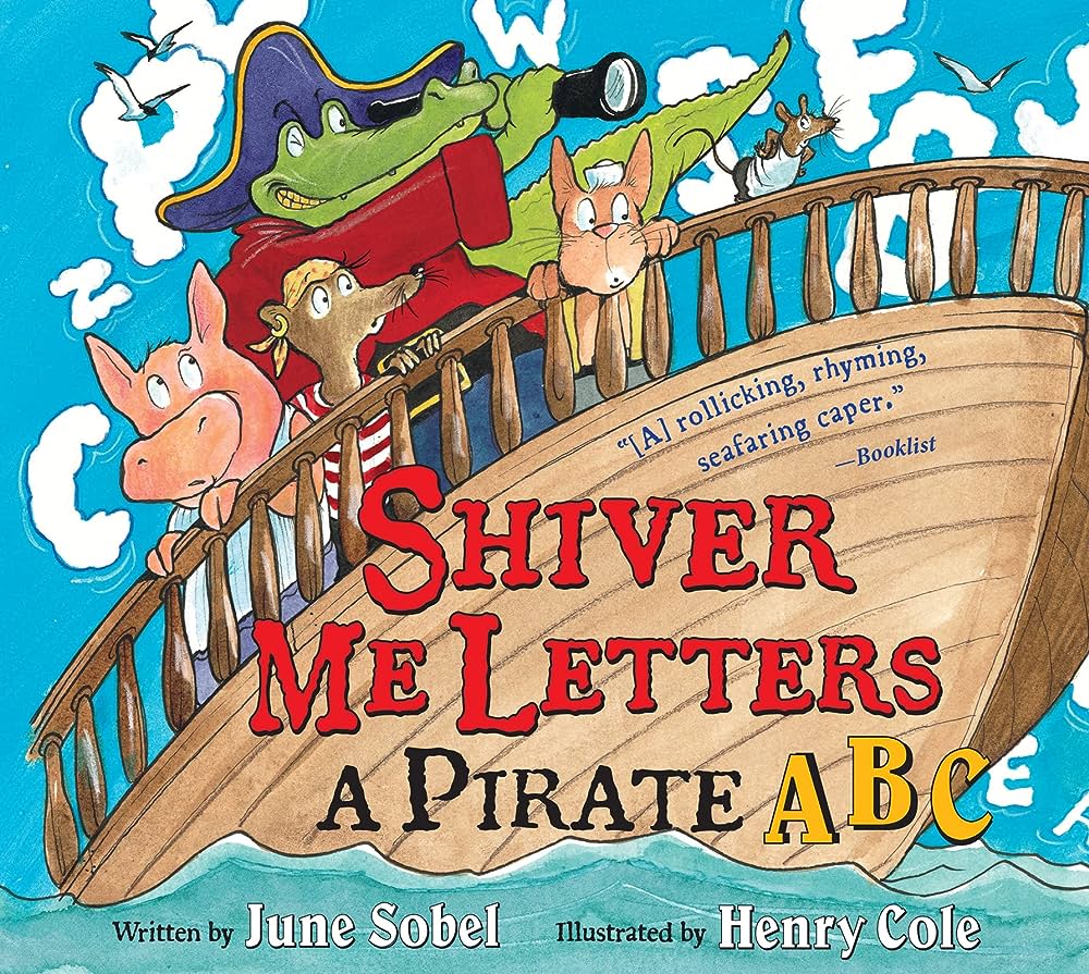 Shiver me letters pirate ABCs book cover